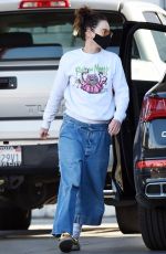 LENA HEADEY at a Gas Station in Los Angeles 03/17/2021
