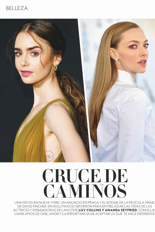 LILY COLLINS and AMANDA SEYFRIED in Instyle Magazine, Spain April 2021