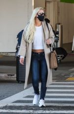 LINDSEY VONN at LAX Airport in Los Angeles 03/29/2021