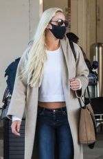LINDSEY VONN at LAX Airport in Los Angeles 03/29/2021