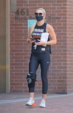 LINDSEY VONN Leaves a Gym in Beverly Hills 03/30/2021