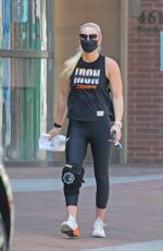LINDSEY VONN Leaves a Gym in Beverly Hills 03/30/2021