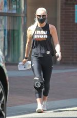 LINDSEY VONN Leaves a Gym in Beverly Hills 03/30/2021