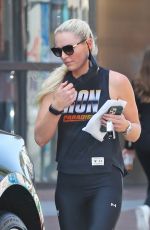 LINDSEY VONN Leaves a Gym in Beverly Hills 03/30/2021
