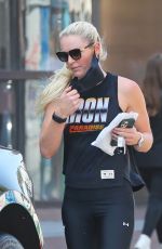 LINDSEY VONN Leaves a Gym in Beverly Hills 03/30/2021