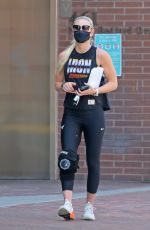 LINDSEY VONN Leaves a Gym in Beverly Hills 03/30/2021