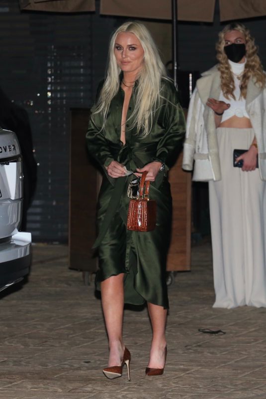 LINDSEY VONN Leaves Nobu in Malibu 03/01/2021