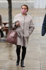 LISA ARMSTRONG Arrives at a Studios in Leeds 03/10/2021