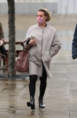 LISA ARMSTRONG Arrives at a Studios in Leeds 03/10/2021