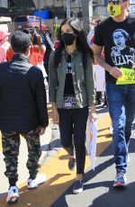 LISA LING at Stop Asian Hate Rally in Koreatown 03/27/2021