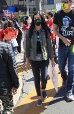 LISA LING at Stop Asian Hate Rally in Koreatown 03/27/2021