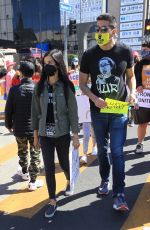 LISA LING at Stop Asian Hate Rally in Koreatown 03/27/2021