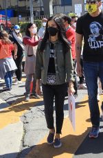 LISA LING at Stop Asian Hate Rally in Koreatown 03/27/2021