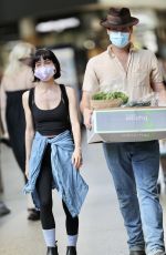 LISA ORIGLIASSO Shopping at Gasworks Plaza in Brisbane 03/29/2021