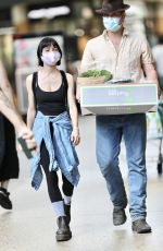 LISA ORIGLIASSO Shopping at Gasworks Plaza in Brisbane 03/29/2021