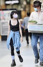 LISA ORIGLIASSO Shopping at Gasworks Plaza in Brisbane 03/29/2021