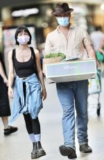 LISA ORIGLIASSO Shopping at Gasworks Plaza in Brisbane 03/29/2021