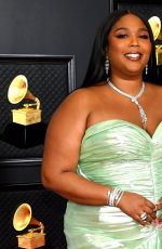 LIZZO at 2021 Grammy Awards in Los Angeles 03/14/2021