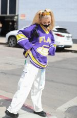 LOREN GRAY Out on Melrose Avenue in West Hollywood 03/24/2021