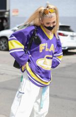 LOREN GRAY Out on Melrose Avenue in West Hollywood 03/24/2021