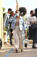 LORI HARVEY Out for Lunch with Friends in Malibu 03/25/2021