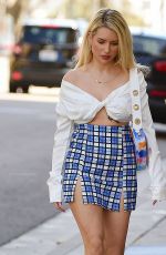 LOTTIE MOSS in a Mini Skirt Out in Los Angeles 03/26/2021