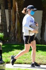 LUCY HALE Arrives at Jacquie Aiche Jewelry Store in Los Angeles 03/02/2021