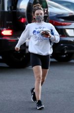 LUCY HALE Arrives at Yoga Class in Los Angeles 03/02/2021