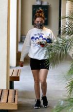 LUCY HALE Arrives at Yoga Class in Los Angeles 03/02/2021