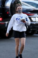 LUCY HALE Arrives at Yoga Class in Los Angeles 03/02/2021