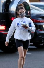 LUCY HALE Arrives at Yoga Class in Los Angeles 03/02/2021