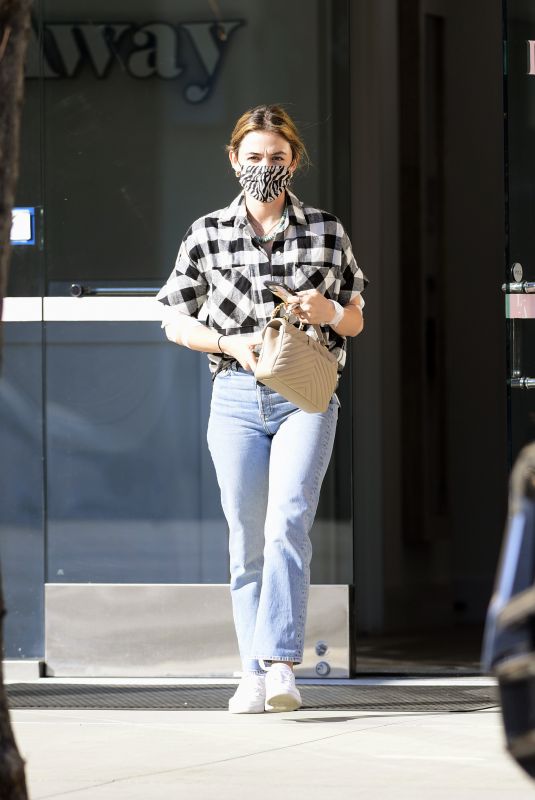 LUCY HALE at Laseraway Clinic in Los Angeles 03/08/2021