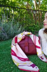 LUCY HALE for Senreve Supernova Scarf, 2021