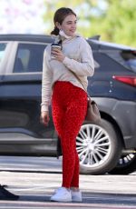 LUCY HALE Heading to Pilates Class in Los Angeles 03/28/2021