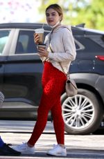 LUCY HALE Heading to Pilates Class in Los Angeles 03/28/2021