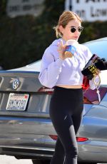 LUCY HALE Leaves a Gym in Los Angeles 03/24/2021