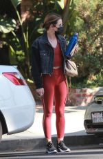 LUCY HALE Out and About in West Hollywood 03/01/2021