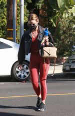 LUCY HALE Out and About in West Hollywood 03/01/2021