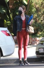 LUCY HALE Out and About in West Hollywood 03/01/2021