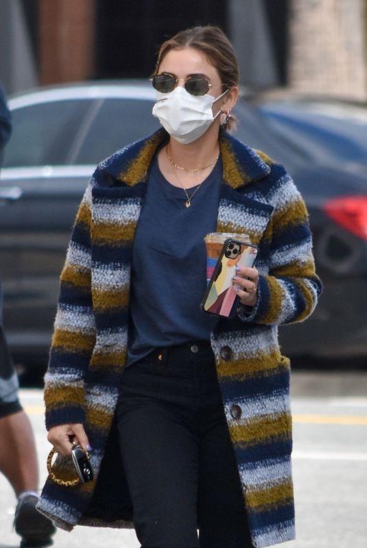LUCY HALE Out for Coffee in Los Angeles 03/11/2021