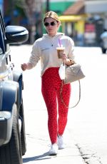 LUCY HALE Out for Morning Coffee in Los Angeles 03/28/2021
