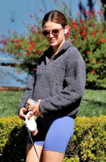 LUCY HALE Out with Her Dog in Los Angeles 03/21/2021