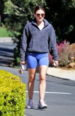 LUCY HALE Out with Her Dog in Los Angeles 03/21/2021