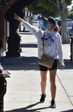 LUCY HALE Shopping at American Rag Cie in Los Angeles 03/02/2021