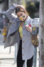 LUCY HALE Shopping at Erewhon Market in Los Angeles 03/09/2021