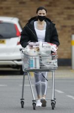 LUCY MECKLENBURGH Shopping at Aldi in Essex 03/05/2021