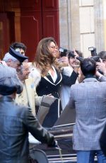 MADALINA GHENEA on the Set of House of Gucci in Rome 03/22/2021