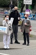 MADELAINE PETSCH and Miles Chamley-Watson Out for Coffee in Vancouver 03/02/2021