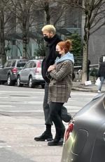 MADELAINE PETSCH and Miles Chamley-Watson Out for Coffee in Vancouver 03/02/2021