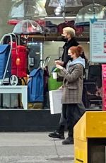 MADELAINE PETSCH and Miles Chamley-Watson Out for Coffee in Vancouver 03/02/2021